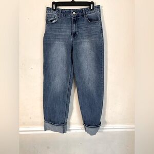 OAT New York Jeans Sz 28 High Rise Straight  Blue Denim